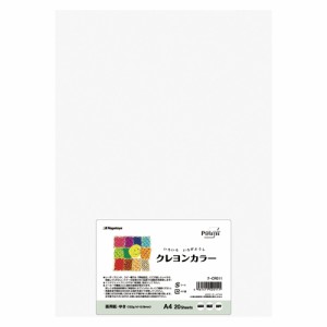 長門屋商店 クレヨンカラー　Ａ４　ゆき（白）　２０枚 ナ-CR011 1冊