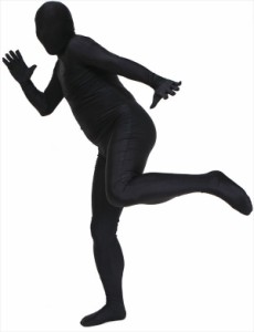 透明人間 パンテックス 黒 L コスプレ 衣装 ハロウィン メンズ 全身タイツ(代引不可)【送料無料】