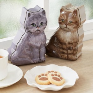 ネコ缶クッキー&キャンディ ギフト ラッピング ラッピング済みギフト 手土産 プレゼント 贈り物 プチギフト ネコ 猫 ねこ お菓子 スイー