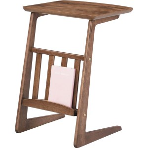 【ぬくもり家具】Tomteトムテ 天然木製ソファサイドテーブル TAC-239WAL（代引不可）