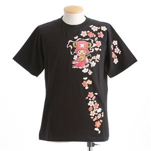 むかしむかし ワンピースコレクション 和柄半袖Tシャツ S-2441/チョッパー弁財天 黒M（代引不可）