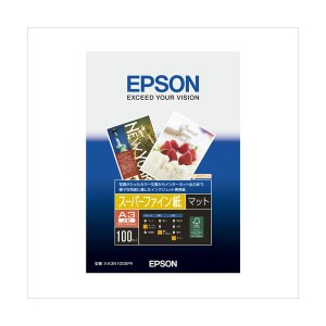 （業務用セット） エプソン EPSON純正プリンタ用紙 スーパーファイン紙（マット紙） KA3N100SFR 100枚入 【×2セット】（代引不可）