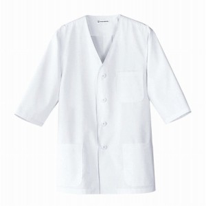 男性用衿無し七分袖(調理服)AA321-8 L(代引不可)【送料無料】