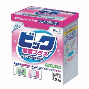 花王 コンパクト洗濯用洗剤ビック除菌プラス 2.5kg(代引不可)【送料無料】