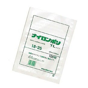 真空包装対応規格袋 ナイロンポリ TLタイプ(100枚入)18-26 180×260(代引不可)【送料無料】