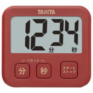 タニタ 薄型タイマー TD-408 レッド(代引不可)【送料無料】