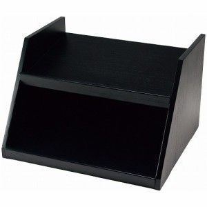 木製 オーガナイザーボックス用スタンド 2段3列 黒(代引不可)【送料無料】