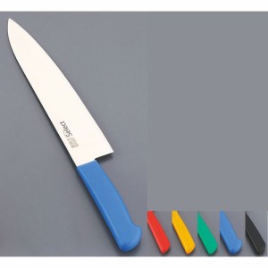 関兼次刃物 カラーセレクト 牛刀(両刃) 3016-GR 24cmグリーン AKL3008【送料無料】