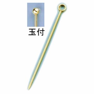 遠藤商事 18-8カクテルピン 金メッキ(6本入) 玉付 OKK13006【送料無料】