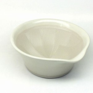 元重製陶所 離乳食にも使えるカラーすり鉢 白色 [BLN0101]【送料無料】