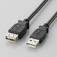 [ELECOM(エレコム)] USB2.0延長ケーブル（A-A延長タイプ）[5..0m] U2C-E50BK(代引き不可)