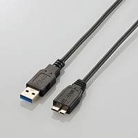 [ELECOM(エレコム)] 極細USB3.0ケーブル（A-microB） USB3-AMBX10BK(代引き不可)