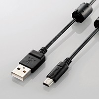 [ELECOM(エレコム)] カメラ接続用USBケーブル(mini-Bタイプ) DGW-MF05BK(代引不可)