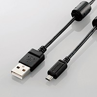 [ELECOM(エレコム)] カメラ接続用USBケーブル(平型mini8pinタイプ) DGW-F8UF15BK(代引不可)