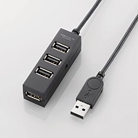 [ELECOM(エレコム)] TV用4ポートUSB2.0ハブ U2H-TV003SBK(代引不可)【送料無料】