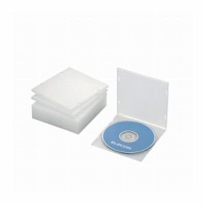 エレコム Blu-ray/DVD/CDケース(スリム/PP/1枚収納) CCD-JPCS10CR(代引不可)