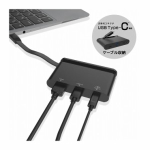 エレコム USB Type-C接続モバイルドッキングステーション DST-C06BK(代引不可)