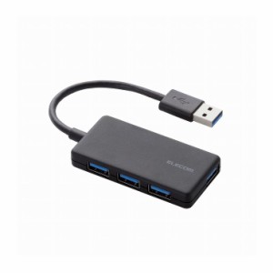 エレコム 4ポートUSB3.0ハブ(コンパクトタイプ) U3H-A416BBK(代引不可)【送料無料】