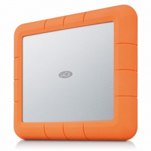 エレコム HDD LaCie 8TB Rugged Raid Shuttle 防滴 防塵 耐衝撃 USB-C USB3.1 Gen2 Mac Win RoHS指令 オレンジ STHT8000800(代引不可)【 