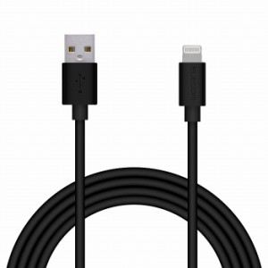 エレコム iPhoneケーブル ライトニングケーブル 2m iPad iPod データ通信 充電 USB-A Lightning MPA-UAL20BK(代引不可)