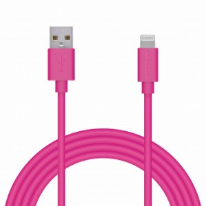 エレコム iPhoneケーブル ライトニングケーブル 2m iPad iPod データ通信 充電 USB-A Lightning ピンク MPA-UAL20PN(代引不可)