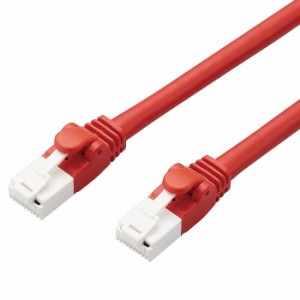 エレコム LANケーブル CAT6A対応 EU RoHS指令準拠 爪折れ防止 簡易パッケージ仕様 3m ヨリ線 レッド LD-GPAT/RD3/RS(代引不可)