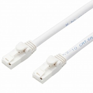 エレコム LANケーブル CAT6A対応 EU RoHS指令準拠 爪折れ防止 簡易パッケージ仕様 10m ヨリ線 ホワイト LD-GPAT/WH10/RS(代引不可)