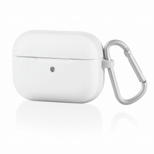 エレコム ELECOM AirPods Proケース TOUGH SLIM 耐衝撃 TPU PET カラビナ付き 背面RESETボタン ホワイト AVA-AP2TSWH(代引不可)