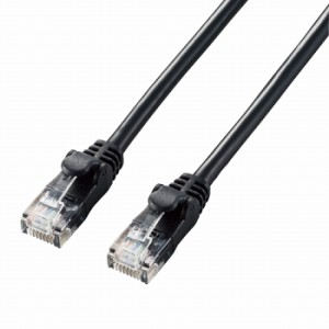 エレコム LANケーブル Cat6A やわらか ツメが折れないカバー 7m ブラック LD-GPAY/BK7(代引不可)