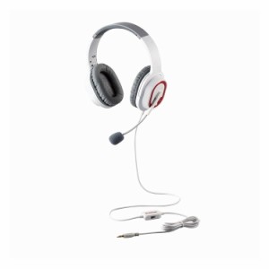 エレコム ヘッドセット オーバーヘッド ゲーミング 両耳 φ3.5mm 4極ミニプラグ PS4 PS5 任天堂スイッチ ホワイト HS-G30WH(代引不可)