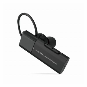 エレコム ヘッドセット Bluetooth ワイヤレスイヤホン Type-C端子 片耳 左右耳兼用 イヤーフックタイプ ブラック LBT-HSC10PCBK(代引不可