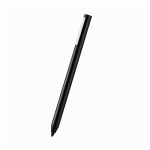 エレコム ELECOM アクティブスタイラスペン タッチペン 極細 1.5mm 充電式 ブラック オートスリープ機能 クリップ付 スマホ タブレット 