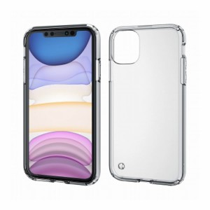 iPhone11 ケース カバー TPU ポリカーボネート ストラップホール付 ワイヤレス充電対応 シンプル クリア PM-A19CHVCCR エレコム(代引不可