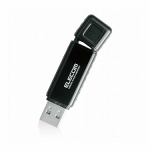 USBメモリ 128GB USB3.0 ブラック セキュリティ ソフト付き 1年 保証 PASS×AES MF-HSU3A128GBK エレコム(代引不可)