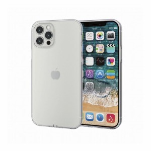 iPhone12 iPhone12 Pro ケース カバー 耐衝撃 TPU マイクロドット加工 ライトニングコネクタキャップ 耐久性 弾力性 PM-A20BUCTCR エレコ