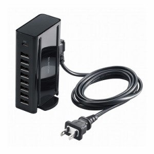USB充電器 AC充電器対応 9ポート USB-A×8 USB-C×1 70w ブラック EC-ACD05BK エレコム(代引不可)【送料無料】