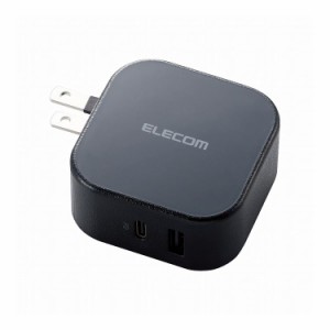 USB コンセント PD 充電器 20W スマホ タブレット USB-C ×1ポート USB-A×1ポート ブラック 高速 MPA-ACCP20BK エレコム(代引不可)