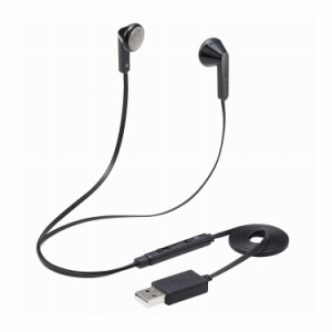 ヘッドセット イヤホン インナーイヤー USB 両耳 セミオープン ミュートスイッチ付き インラインコントローラー ブラック PS4/5 NINTENDO