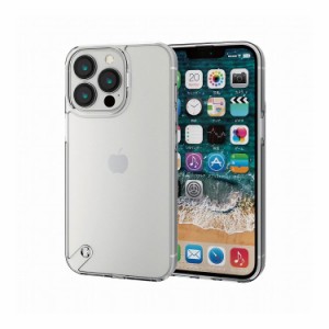 iPhone13 Pro ケース カバー ハイブリッドケース フォルティモ ストラップホール付 クリア PM-A21CHVCK2CR エレコム(代引不可)【送料無料