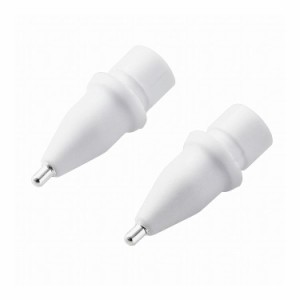 Apple Pencil ペン先 交換 極細 1mm 金属製 2個セット ホワイト P-TIPAP01 エレコム(代引不可)