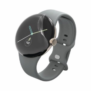 Google Pixel Watch 保護 フィルム 2枚セット 衝撃吸収 フルカバー 高透明 指紋防止 気泡防止 ピクセルウォッチ グーグルウォッチ SW-PI2