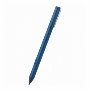 タッチペン 充電式 スタイラスペン 極細 ペン先 2mm ブルー P-TPMPP20BU(代引不可)【送料無料】