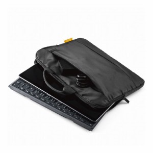 Surface Pro8 ProX パソコンケース ハンドル付き 軽量設計 起毛素材 ポケット付 PCケース バッグインバッグ パソコンバッグ ブラック TB-