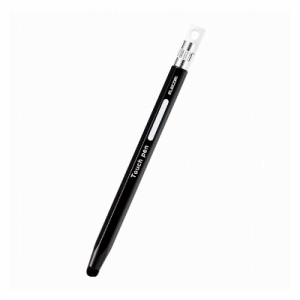 ELECOM タッチペン スタイラスペン 超感度タイプ 六角鉛筆型 ペン先交換可 ストラップホール付 【 iPad iPhone Android各種 スマホ タブ