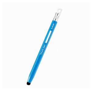 ELECOM タッチペン スタイラスペン 超感度タイプ 六角鉛筆型 ペン先交換可 ストラップホール付 【 iPad iPhone Android各種 スマホ タブ