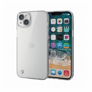 iPhone 14 Plus 用 ケース ハイブリッド カバー 衝撃吸収 カメラレンズ保護設計 ストラップホール付 高透明 極限保護 クリア PM-A22BHVCK