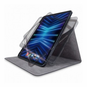 エレコム iPad Pro 11インチ 第4世代 2022 用 ケース ソフトレザー カバー 手帳型 スリープ対応 マグネット フラップ フリーアングル 360