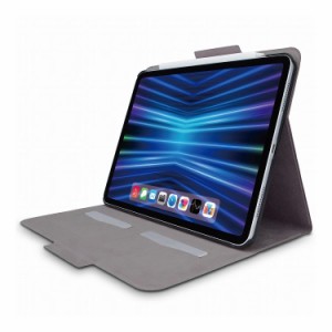 エレコム iPad Pro 11インチ 第4世代 2022 用 ケース ソフトレザー カバー 手帳型 スリープ対応 マグネット フラップ フリーアングル カ