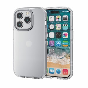 エレコム ELECOM iPhone 15 Pro 用 ケース ソフト カバー カメラレンズ保護設計 ストラップホール付 ストラップホールシート付 TOUGH SLI
