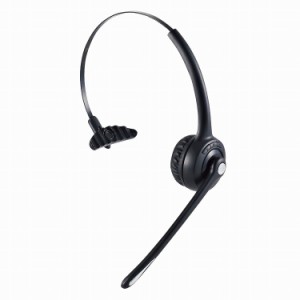 エレコム ワイヤレス ヘッドセット 片耳 無線 Bluetooth マイク付き オーバーヘッドタイプ マルチポイント対応 iPhone Android スマホ Wi